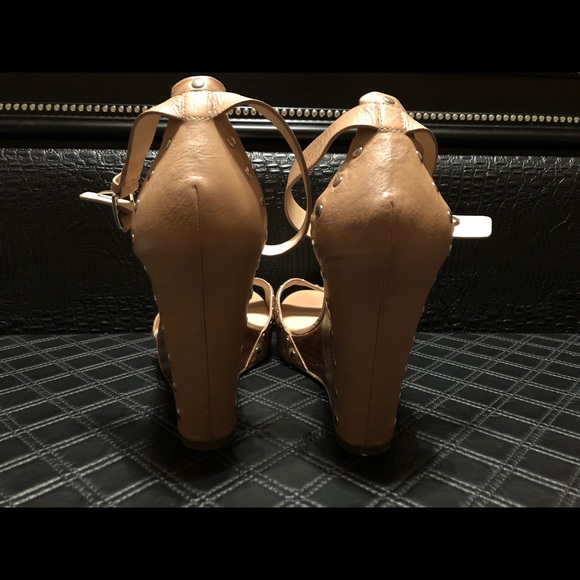 Via Spiga Studded Wedge Sandals - Picture 3 of 6